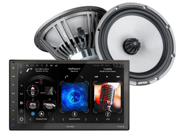 ACR-Heidelberg ETON Lautsprecher und ZENEC-Navigationssystem